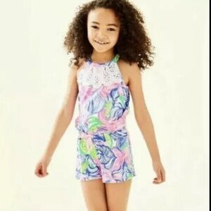 Lilly Pulitzer girls Havana cocktail mini pear romper.